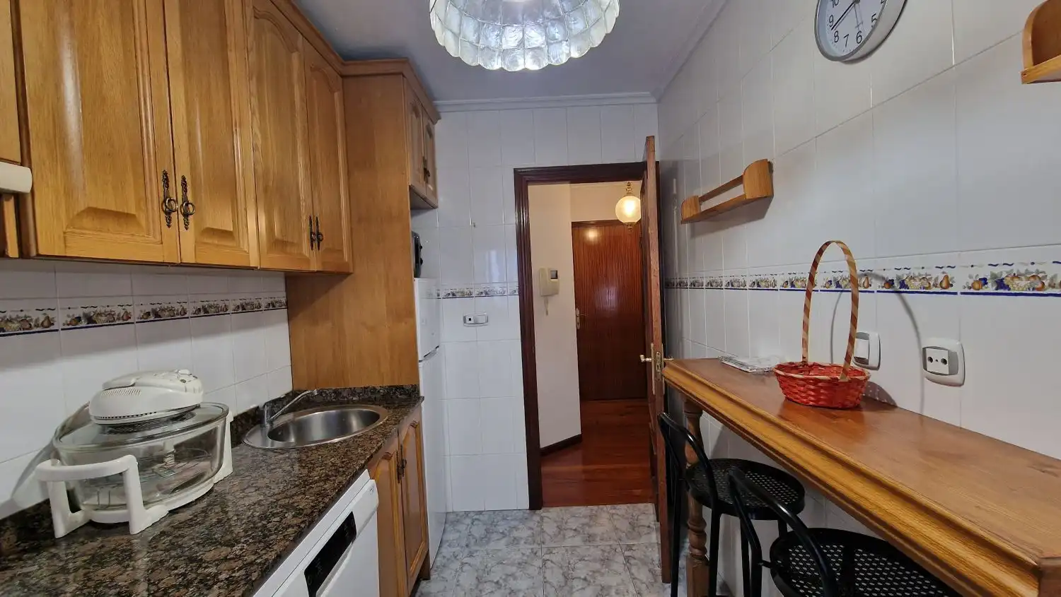 Kitchen of Flat for rent in Torrelavega   with Heating, Terrace and Furnished