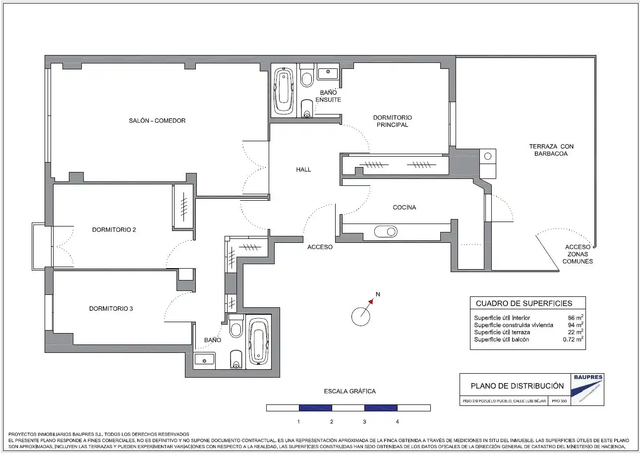 Wohnung zum Verkauf in Pozuelo de Alarcón mit Heizung, Parkett und Gemeinschaftspool