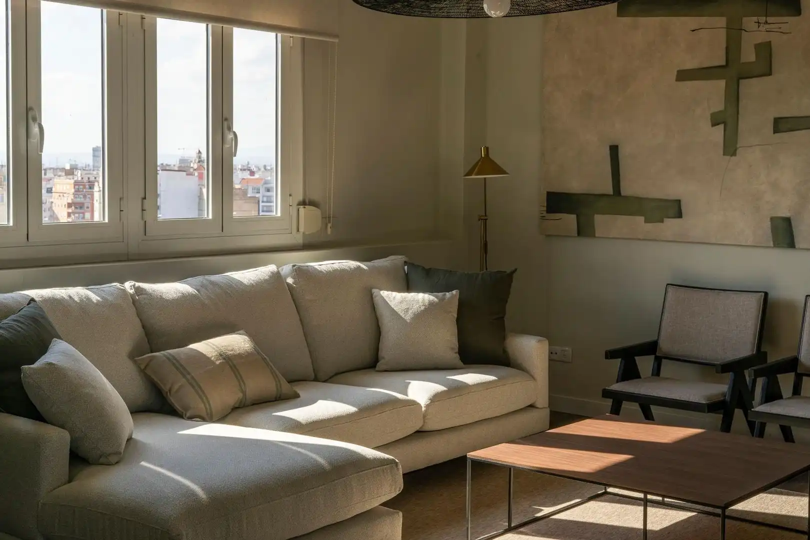 Living room of Attic for rent in Valencia  with Air Conditioner, Heating and Terrace