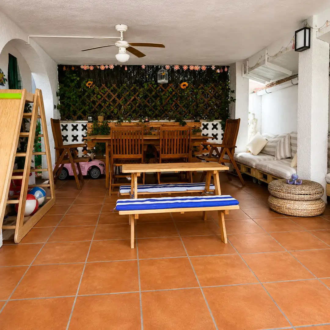 Terrassa de Casa adosada en venda en Cambrils amb Aire condicionat, Calefacció i Jardí privat