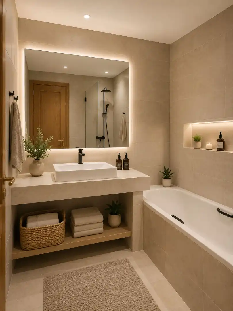 Baño de Apartamento en venta en Marbella con Aire acondicionado, Calefacción y Amueblado