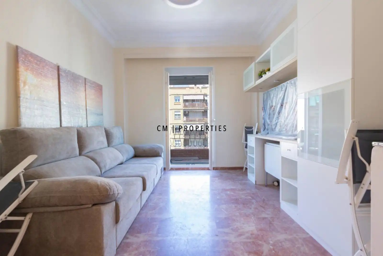 Bedroom of Flat for rent in Valencia  with Air Conditioner, Heating and Terrace