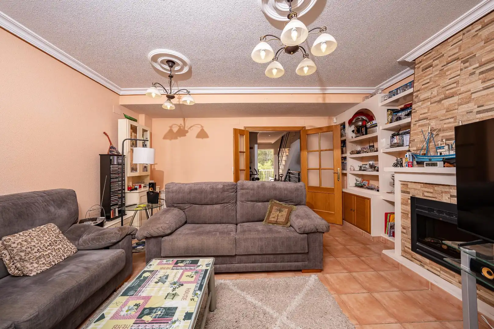 Living room of Detached homes for sale in La Nucia  with Air Conditioner, Heating and Private garden