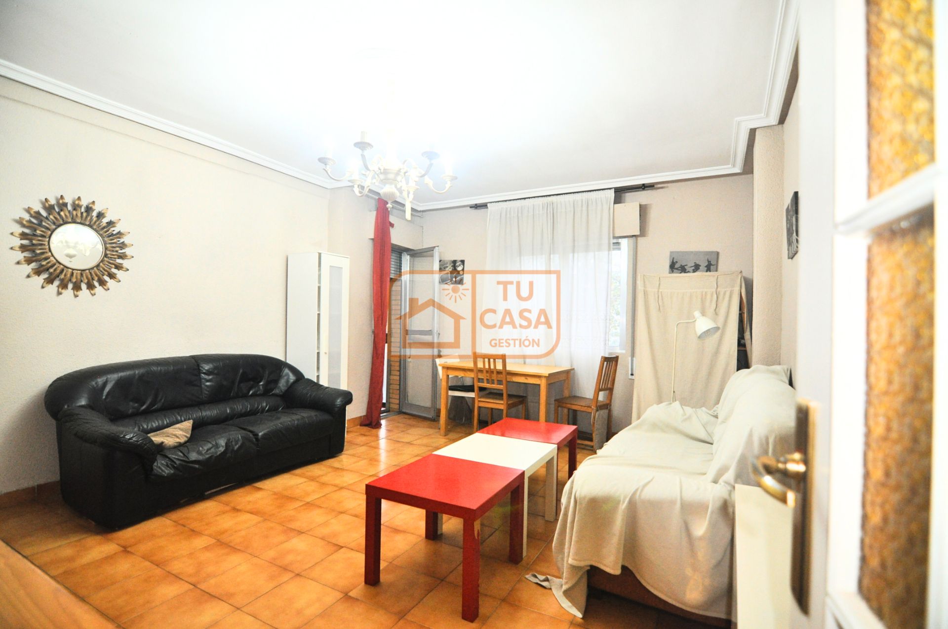 Sala d'estar de Pis en venda en Cáceres Capital amb Calefacció, Terrassa i Moblat