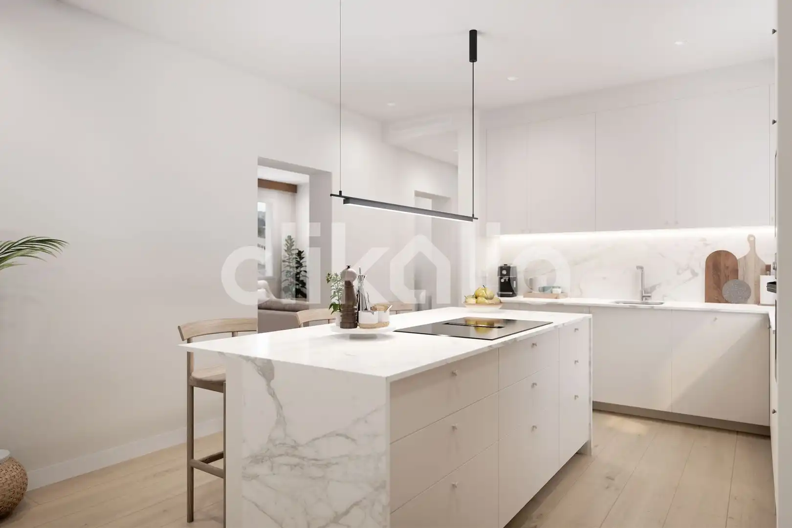 Kitchen of Flat for sale in Sevilla  with Air Conditioner and Private garden