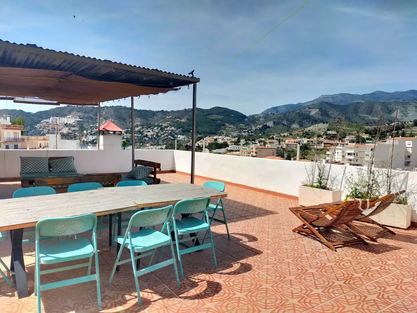 Terrasse von Dachboden zum Verkauf in Almuñécar mit Klimaanlage, Abstellraum und Möbliert