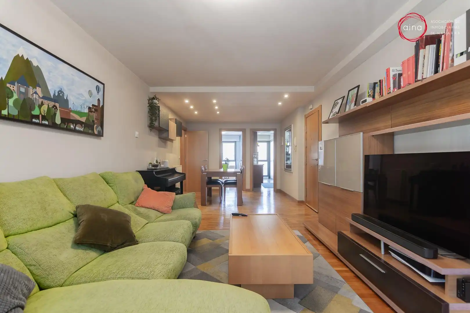 Sala de estar de Piso en venta en Berrioplano / Berriobeiti con Calefacción y Trastero