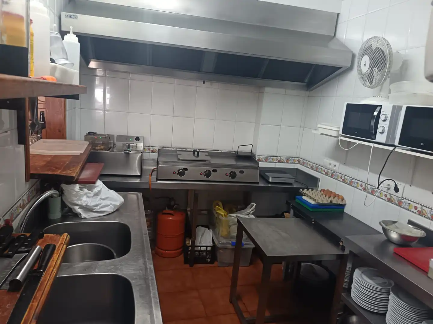 Küche von Wohnung zum Verkauf in Las Navas de la Concepción mit Klimaanlage, Möbliert und Balkon