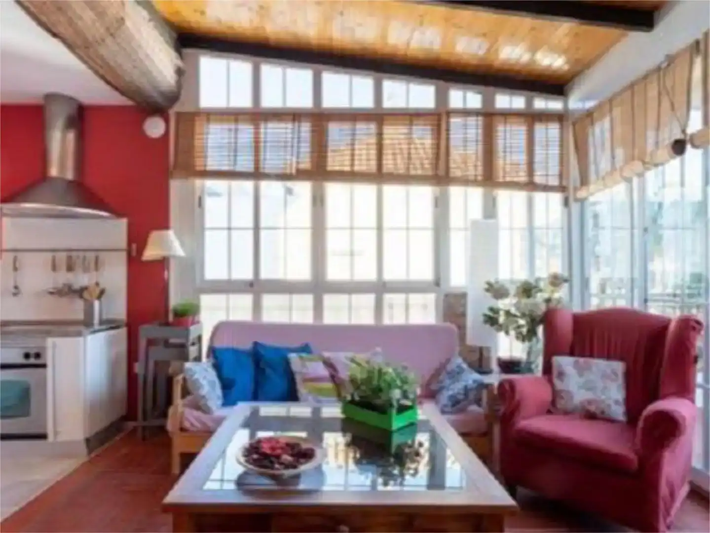 Wohnzimmer von Maisonette zur Miete in Sevilla mit Klimaanlage, Parkett und Abstellraum