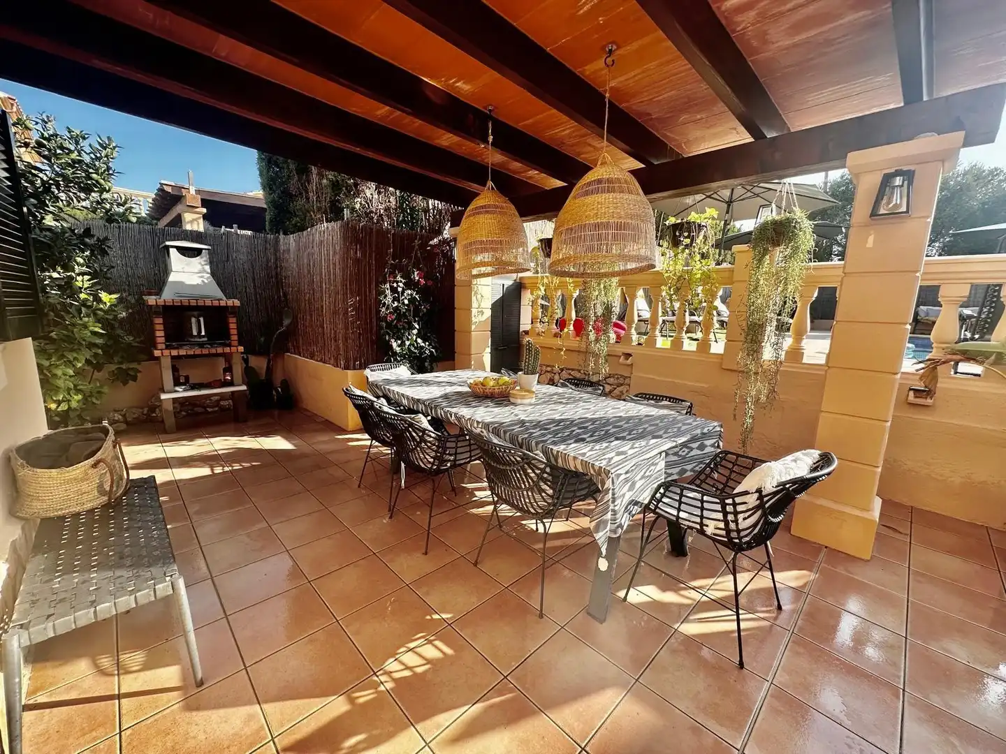 Terrassa de Casa adosada de lloguer en Manacor amb Aire condicionat, Jardí privat i Terrassa