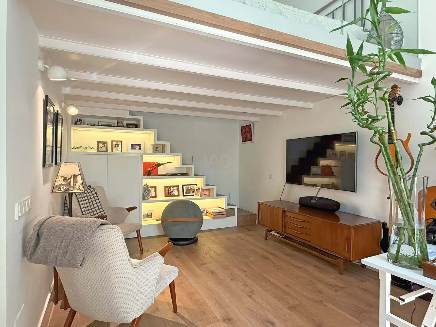 Sala de estar de Piso de alquiler en Barcelona con Aire acondicionado, Calefacción y Terraza