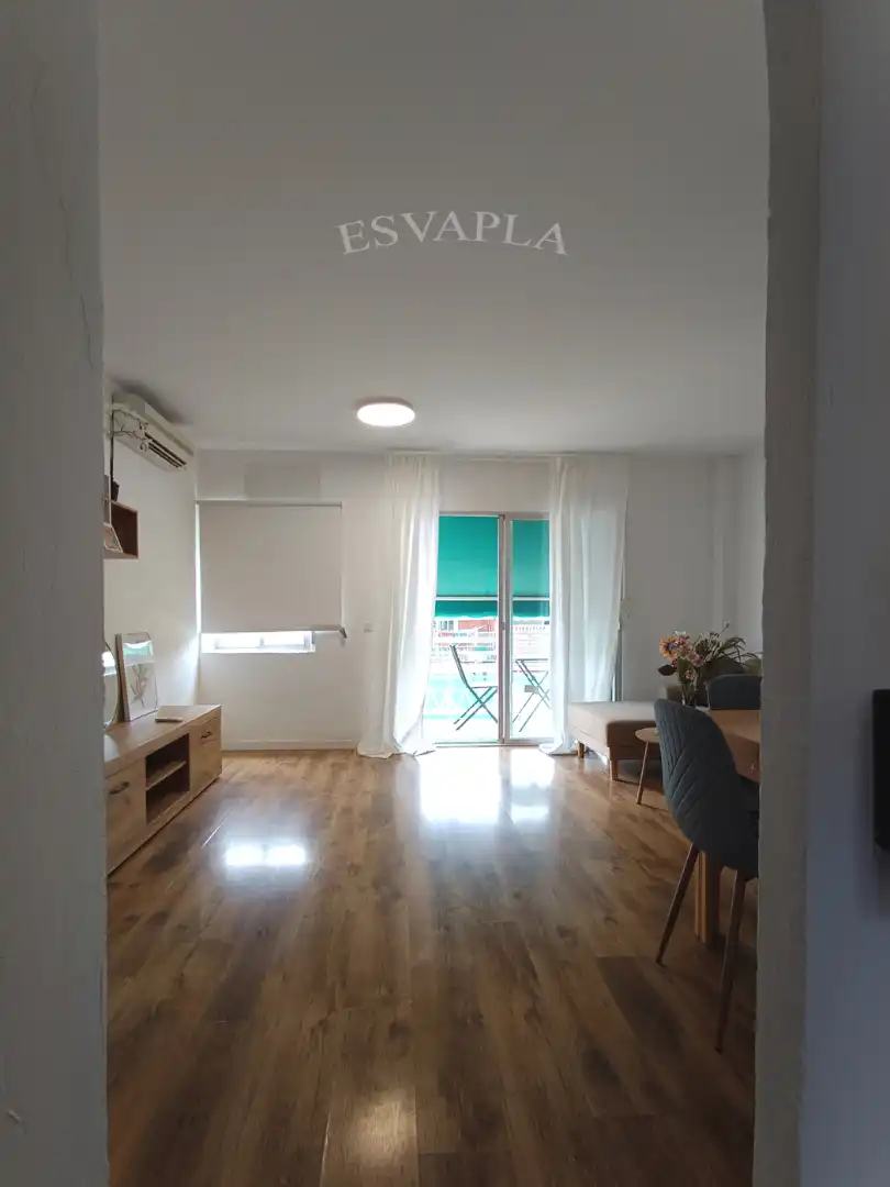 Sala d'estar de Pis de lloguer en Alicante / Alacant amb Aire condicionat, Parquet i Moblat