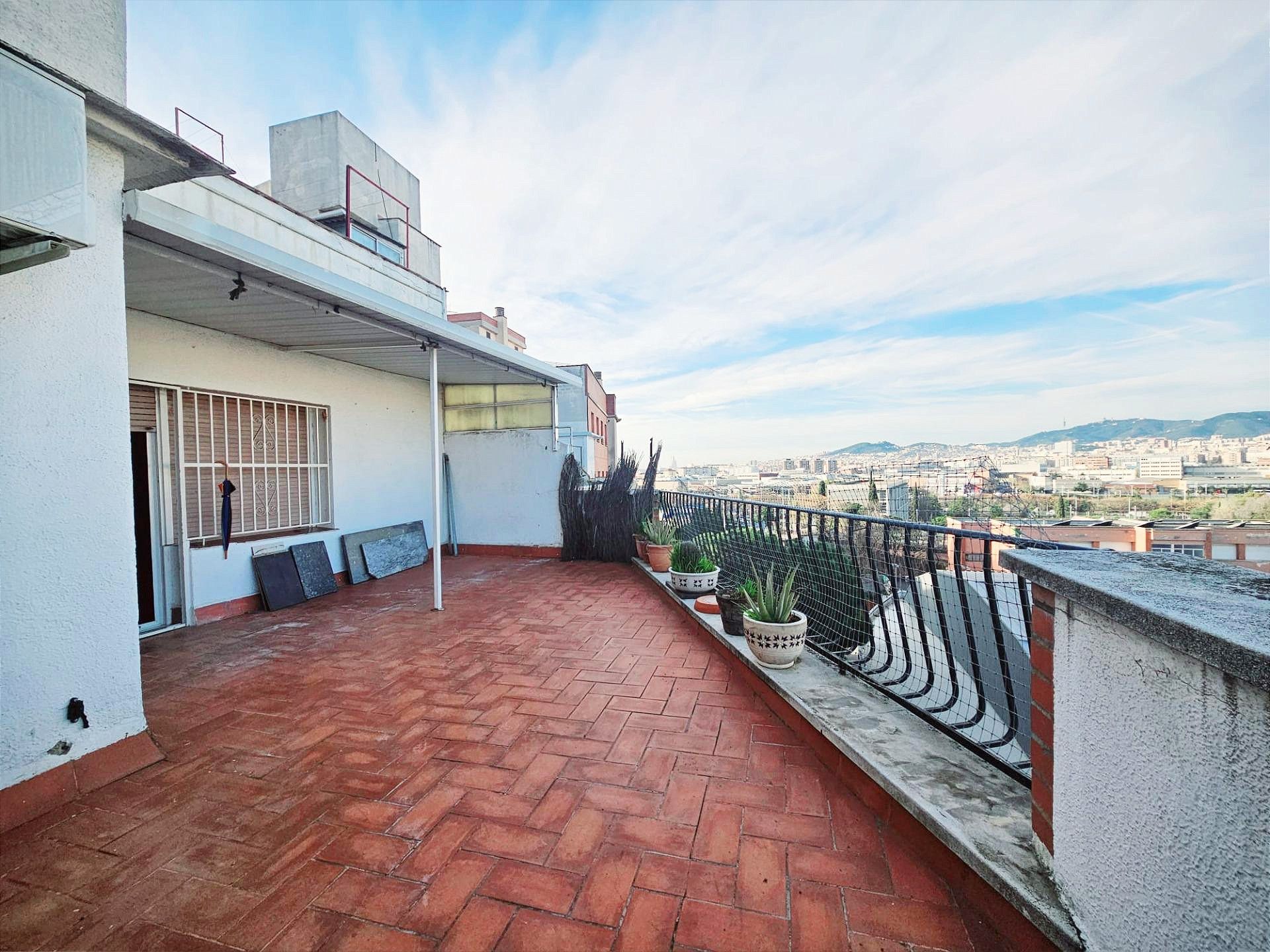 Terrace of Attic for sale in Santa Coloma de Gramenet  with Air Conditioner, Heating and Terrace