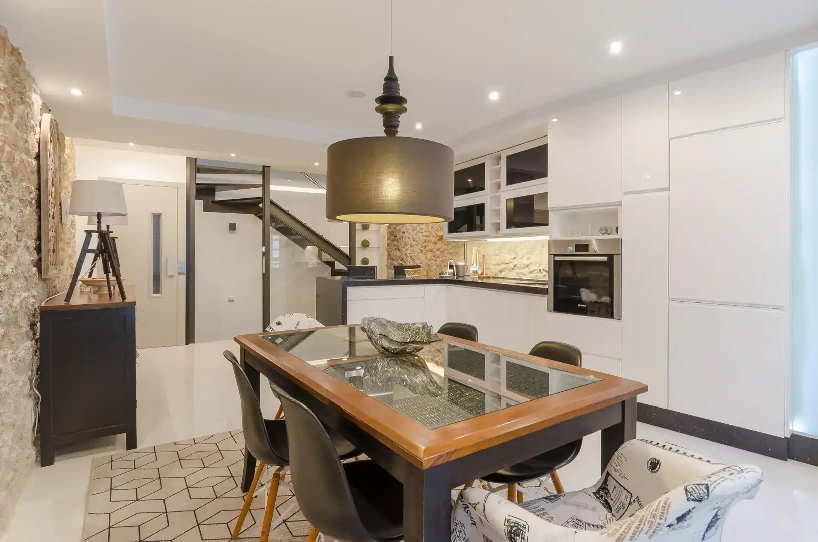 Dining room of Houses for sale in A Coruña Capital   with Heating and Alarm