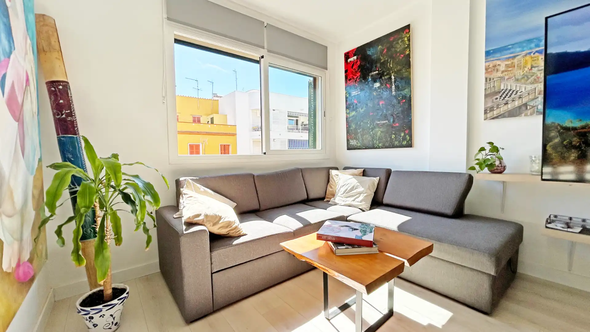 Sala de estar de Ático en venta en  Palma de Mallorca con Aire acondicionado, Calefacción y Parquet
