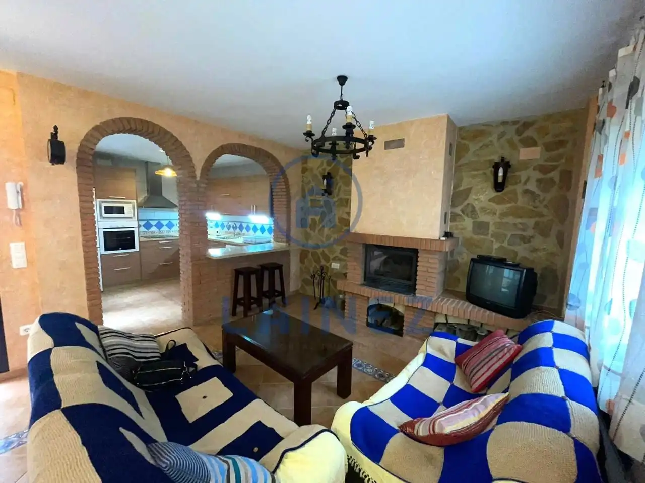 Sala de estar de Casa o chalet en venta en Villanueva del Rey con Aire acondicionado, Calefacción y Terraza