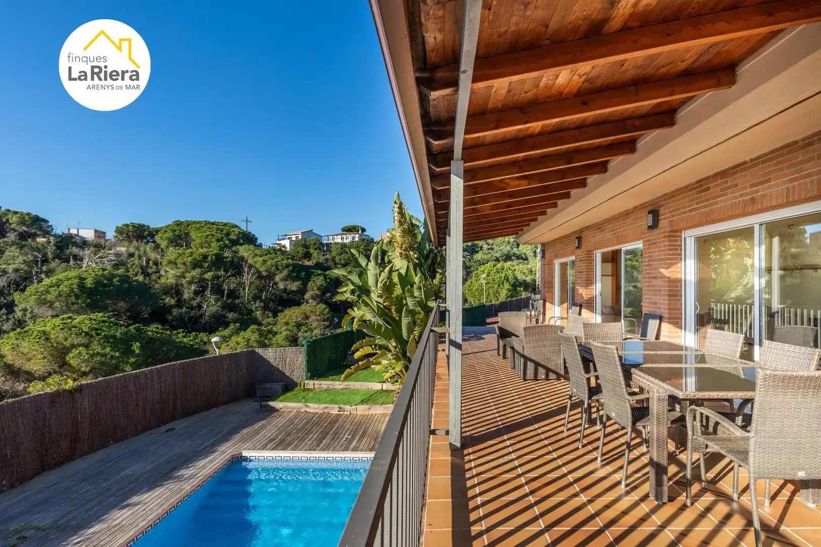 Terraza de Casa o chalet en venta en Arenys de Mar con Aire acondicionado, Calefacción y Jardín privado