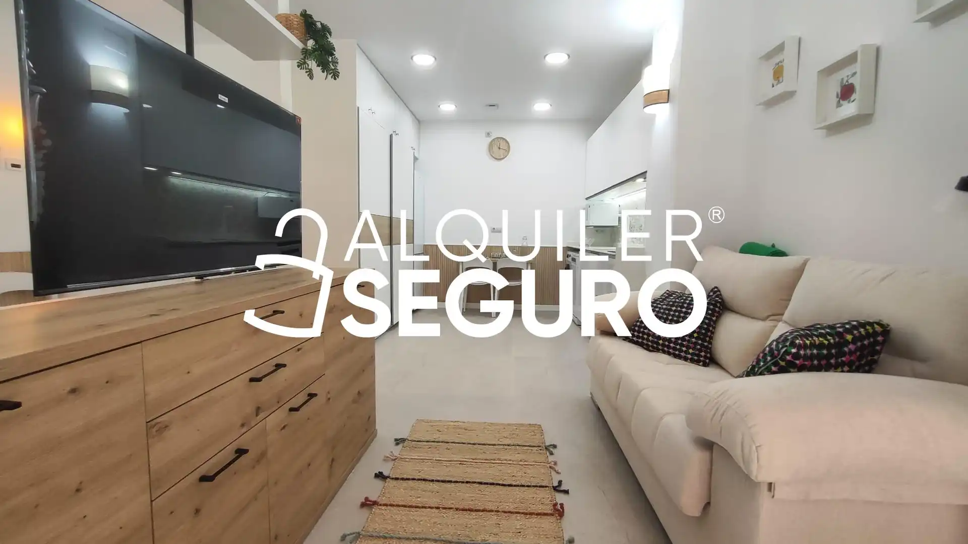 Sala de estar de Estudio de alquiler en Alfafar con Aire acondicionado, Calefacción y Amueblado