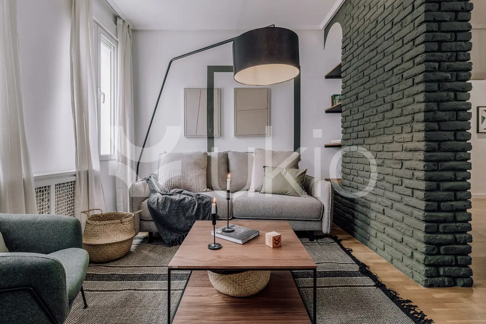 Wohnzimmer von Wohnungen zur Miete in Madrid mit Klimaanlage, Heizung und Möbliert
