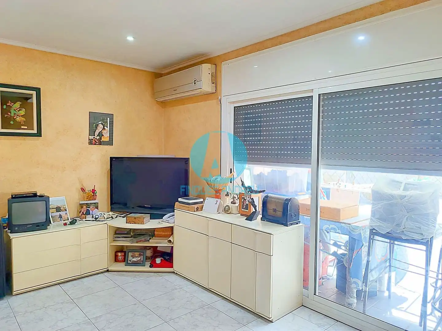Sala de estar de Piso en venta en Mataró con Aire acondicionado, Calefacción y Terraza