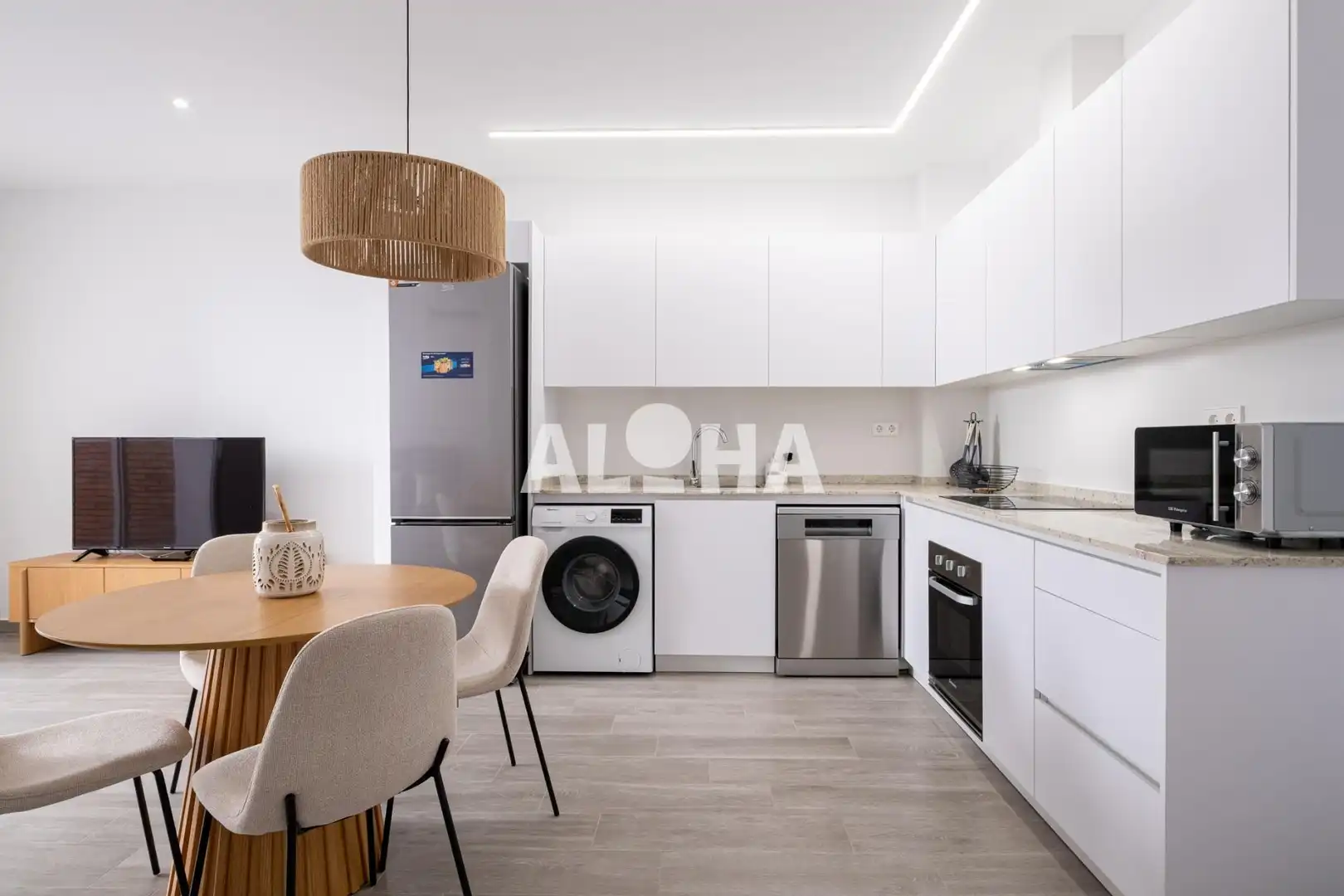 Kitchen of Apartments for rent in Moncada  with Air Conditioner, Terrace and Furnished