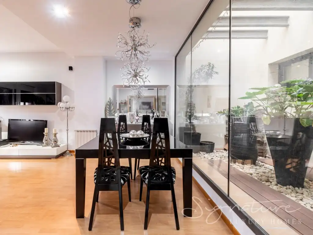 Dining room of Ground floor for sale in Sant Cugat del Vallès  with Air Conditioner, Private garden and Terrace