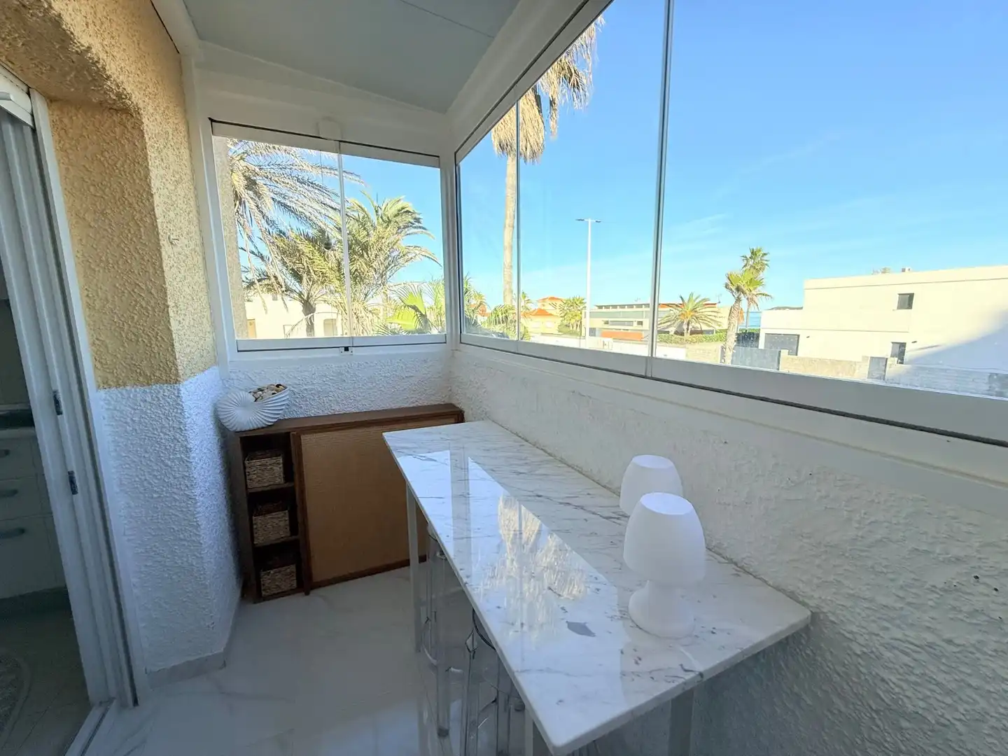 Balcony of Apartments for sale in La Manga del Mar Menor  with Air Conditioner, Terrace and Furnished