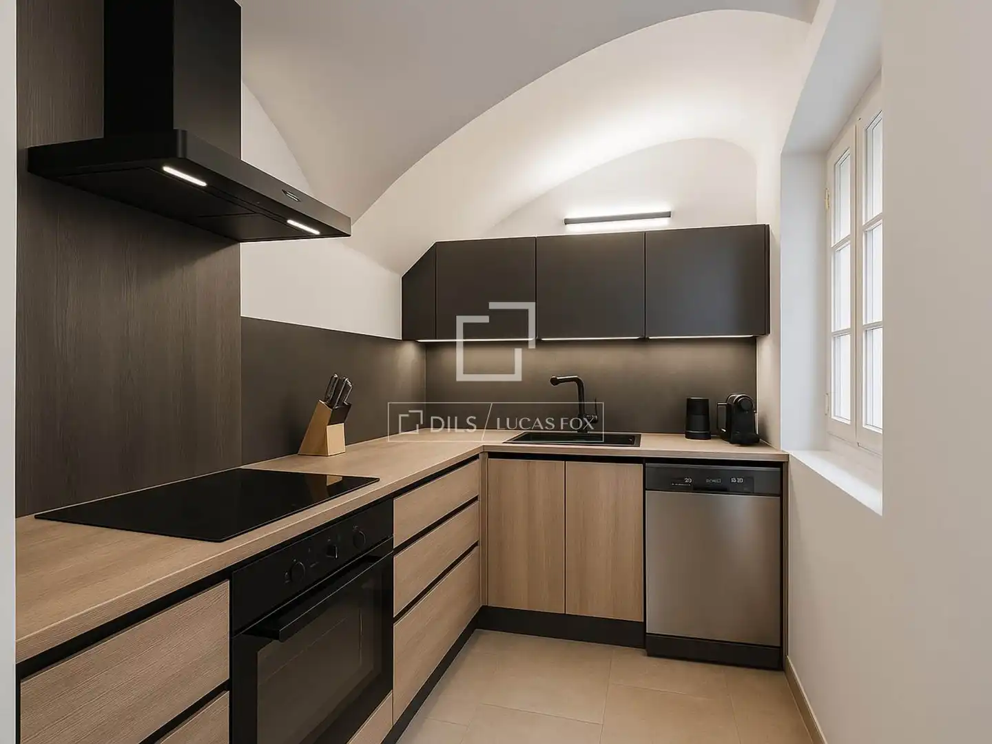 Kitchen of Flat for sale in Barcelona  with Air Conditioner, Terrace and Balcony