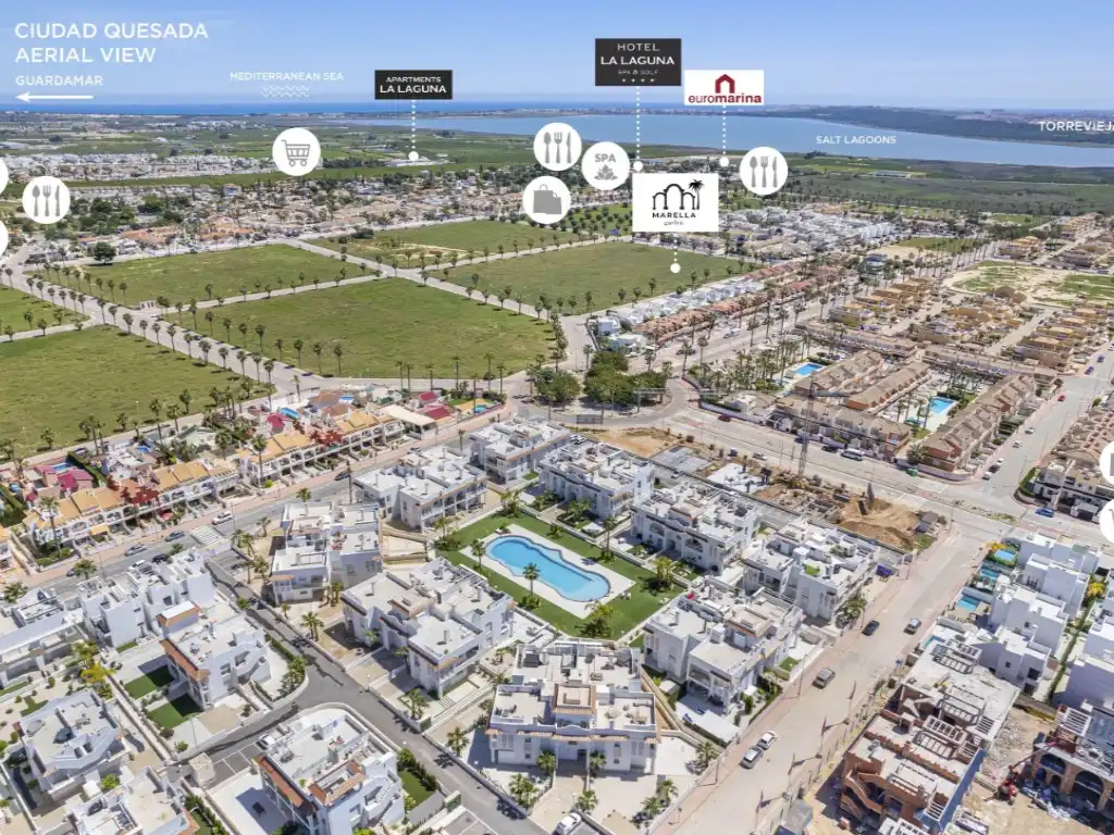 Exterior view of Apartments for sale in Rojales  with Air Conditioner, Private garden and Community pool
