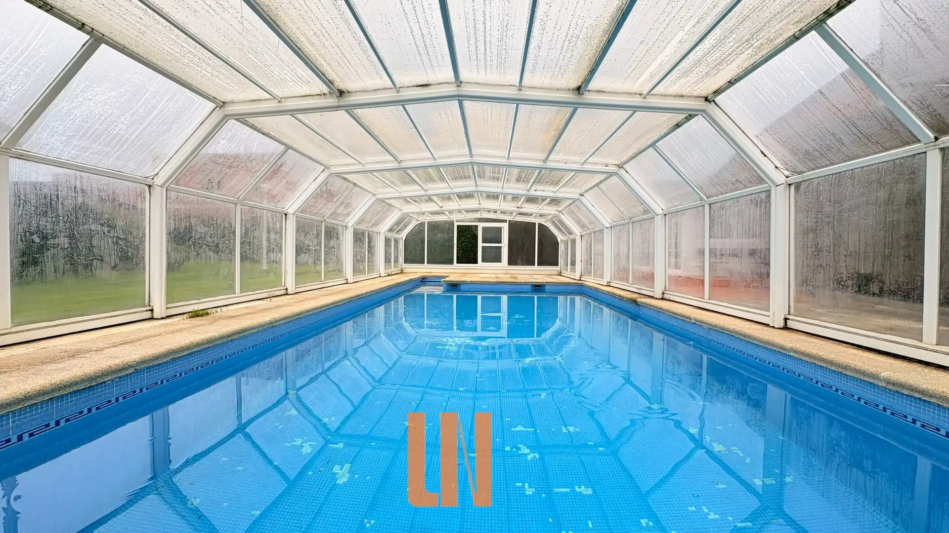 Swimming pool of Houses for sale in Oleiros  with Heating, Private garden and Parquet flooring