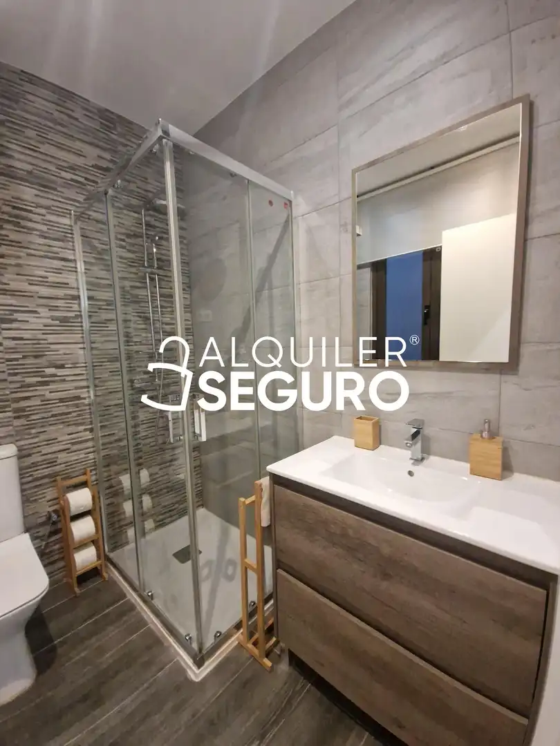 Bathroom of Flat for rent in Barakaldo   with Heating, Terrace and Furnished