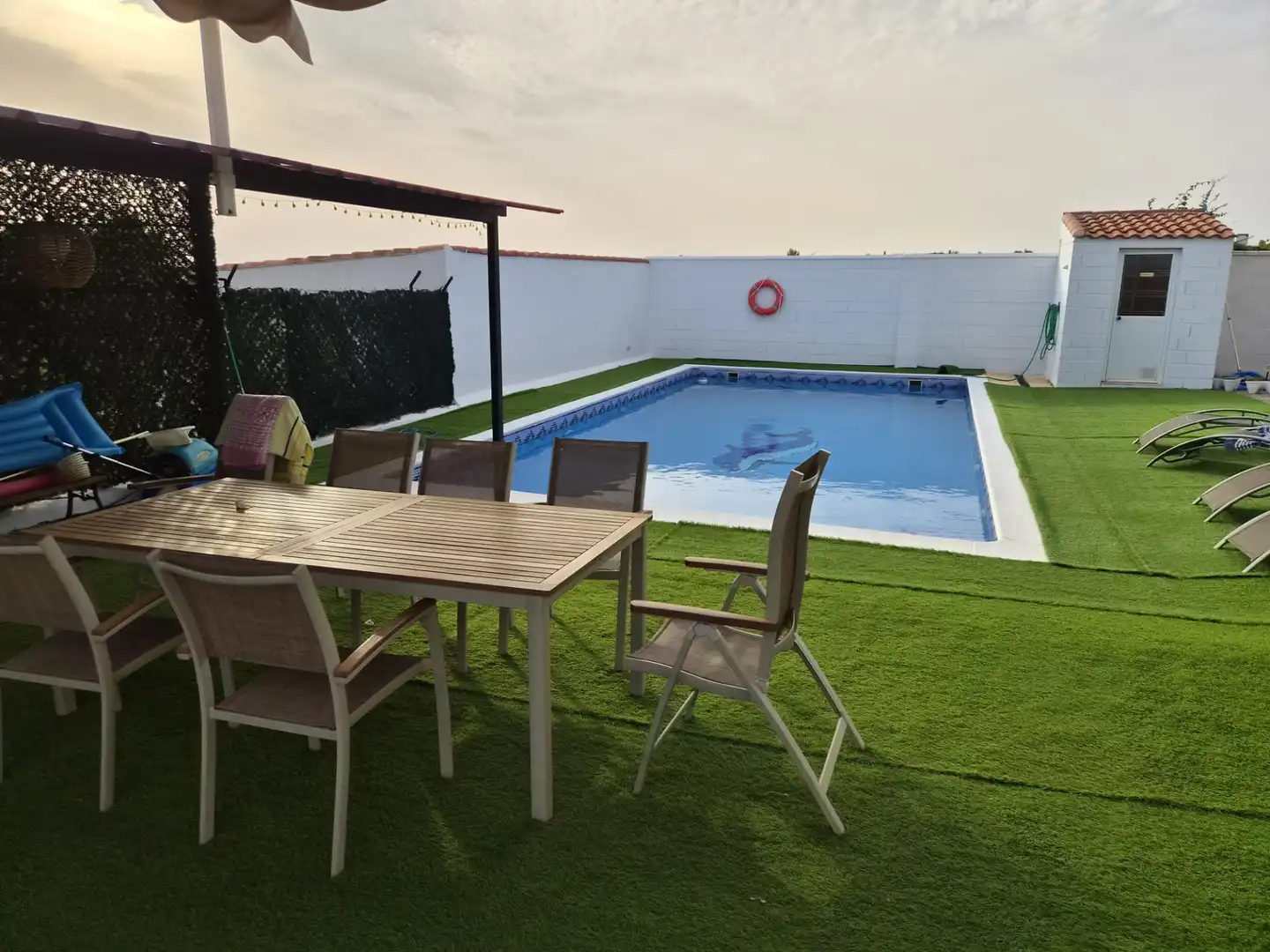 Piscina de Casa o chalet en venta en Almendralejo con Aire acondicionado, Calefacción y Jardín privado