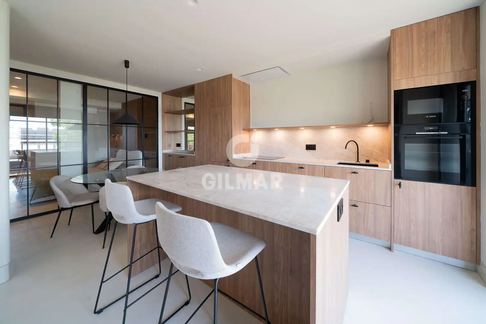 Kitchen of Flat for sale in Madrid  with Heating, Furnished and Balcony