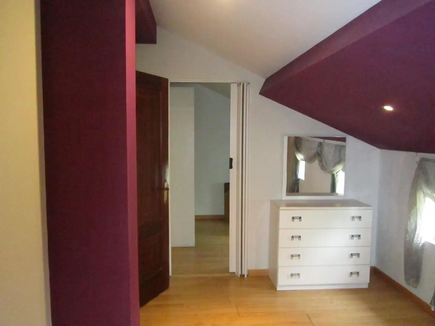 Bedroom of Flat for rent in Ferrol  with Heating, Furnished and Washing machine