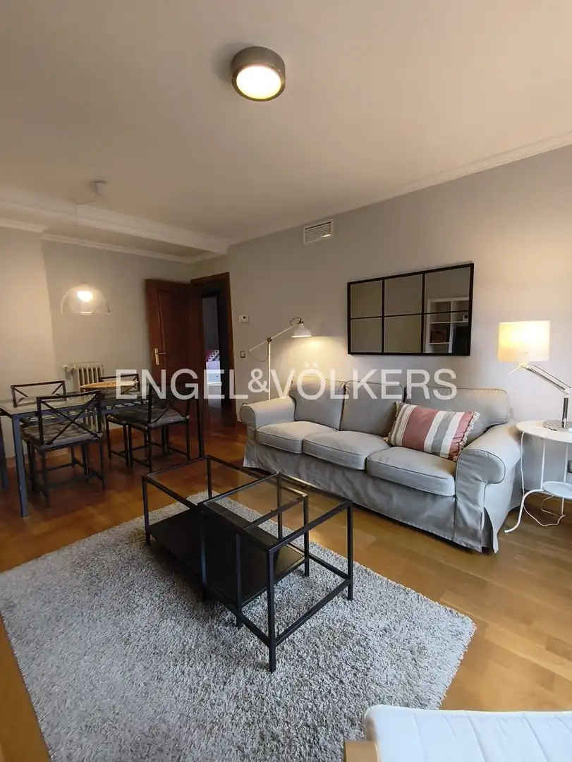 Sala d'estar de Pis de lloguer en Madrid amb Aire condicionat, Calefacció i Parquet