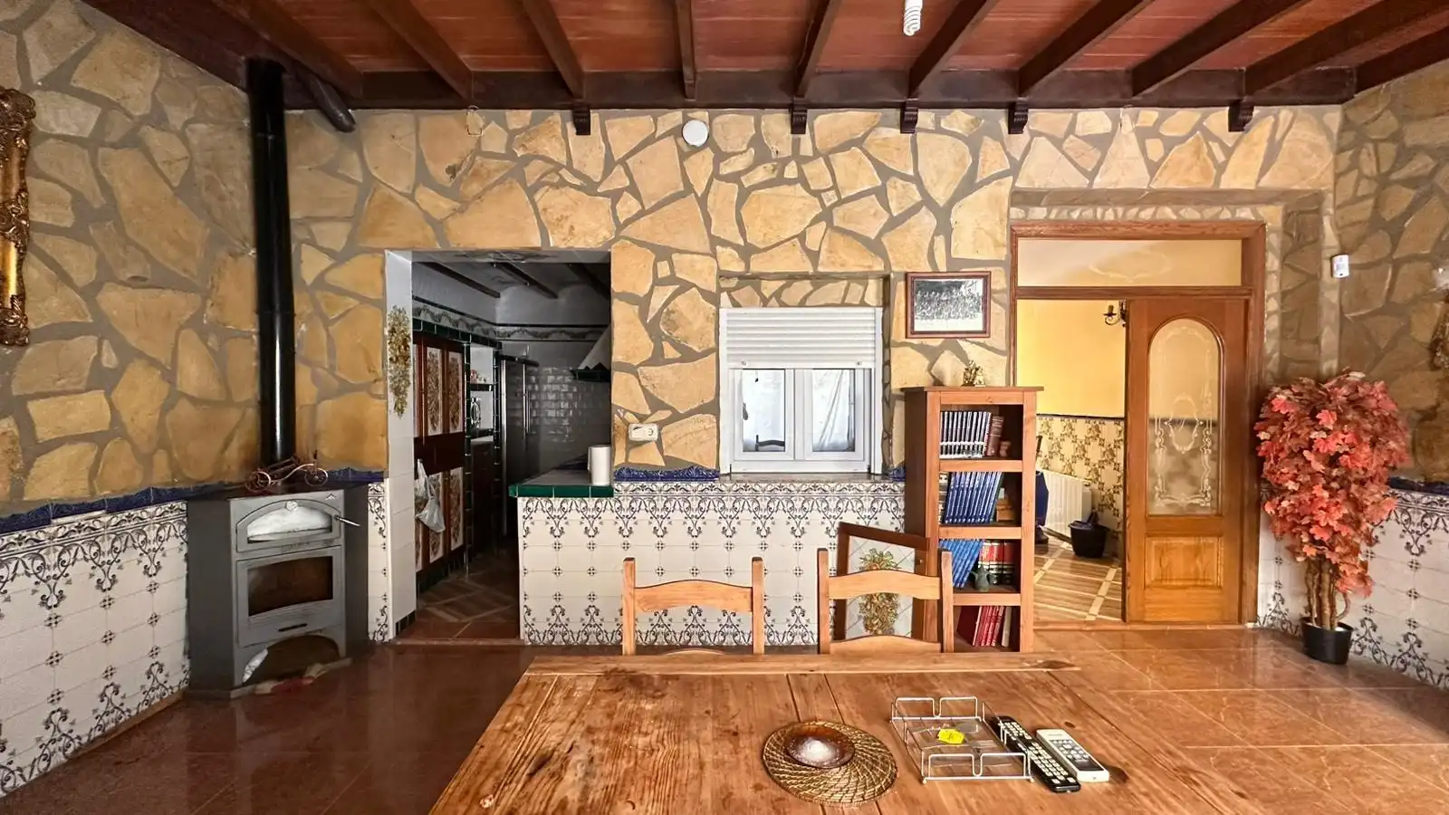 Cuina de Casa o xalet de lloguer en La Pobla Llarga amb Terrassa, Traster i Moblat