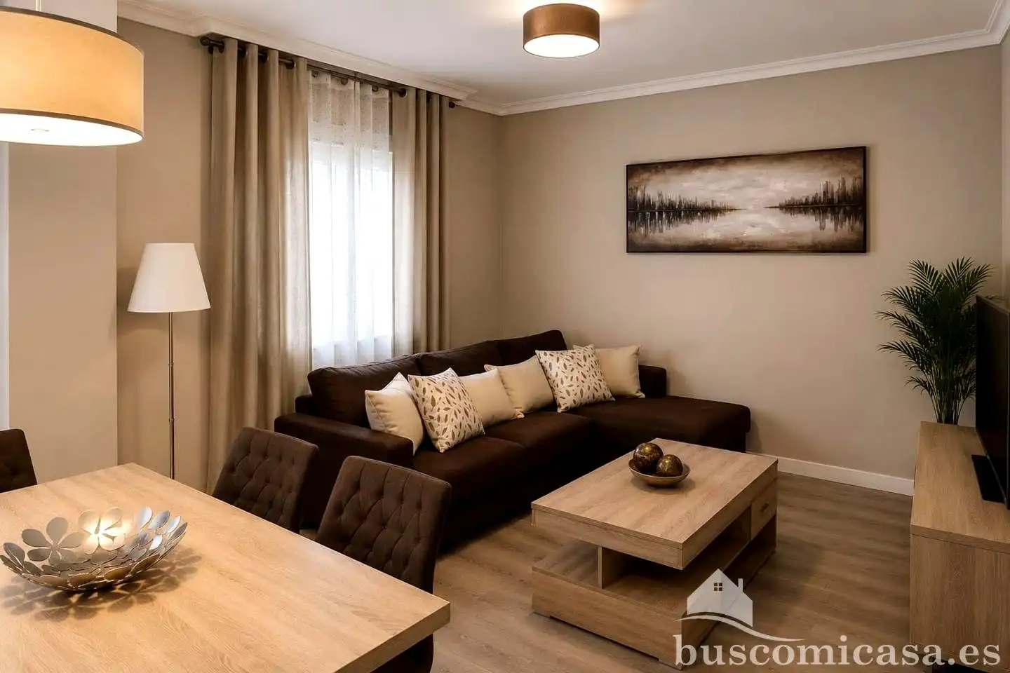 Living room of Ground floor for sale in Linares  with Air Conditioner, Parquet flooring and Furnished