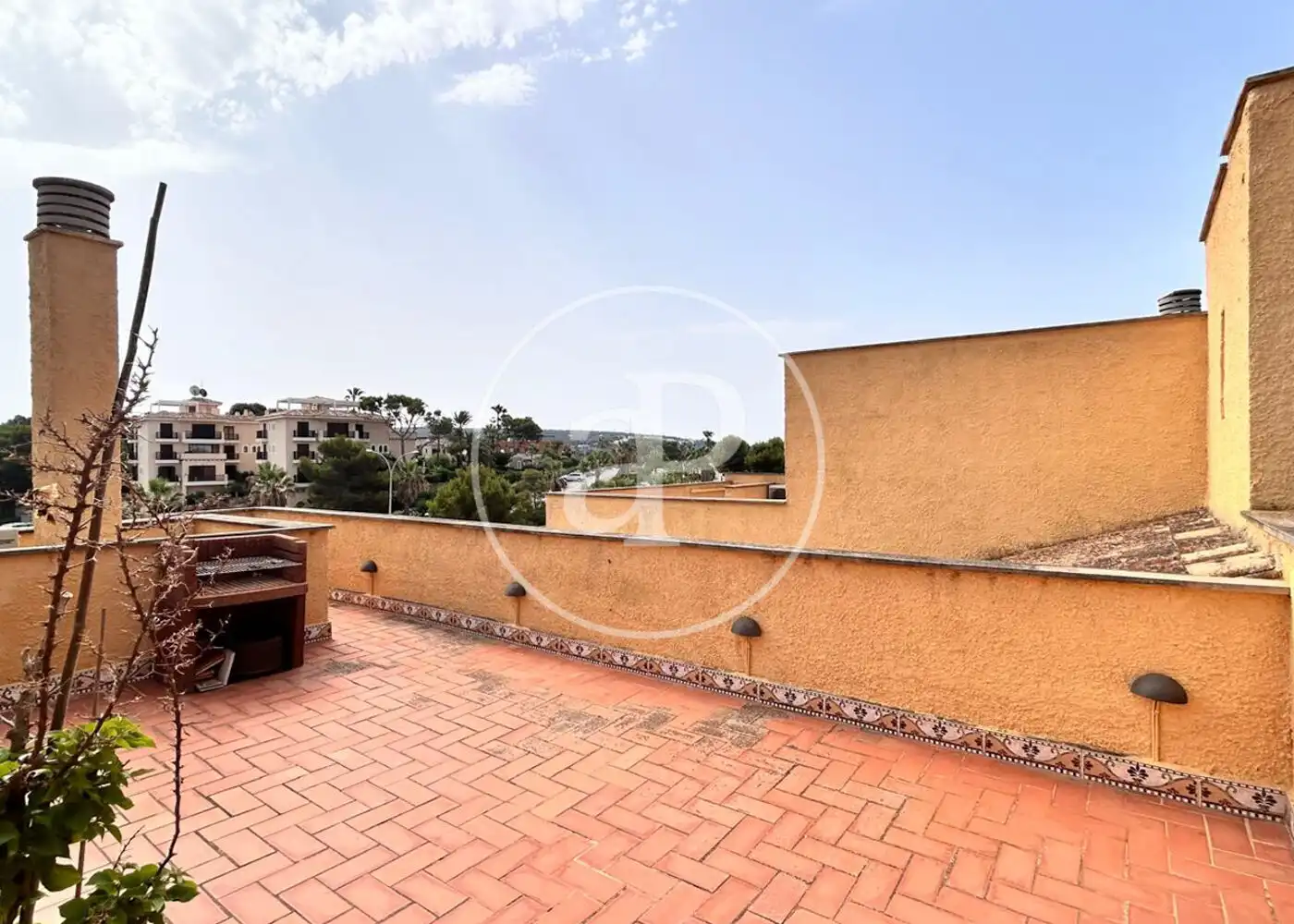 Terrasse von Dachboden zur Miete in Calvià mit Klimaanlage, Heizung und Privatgarten