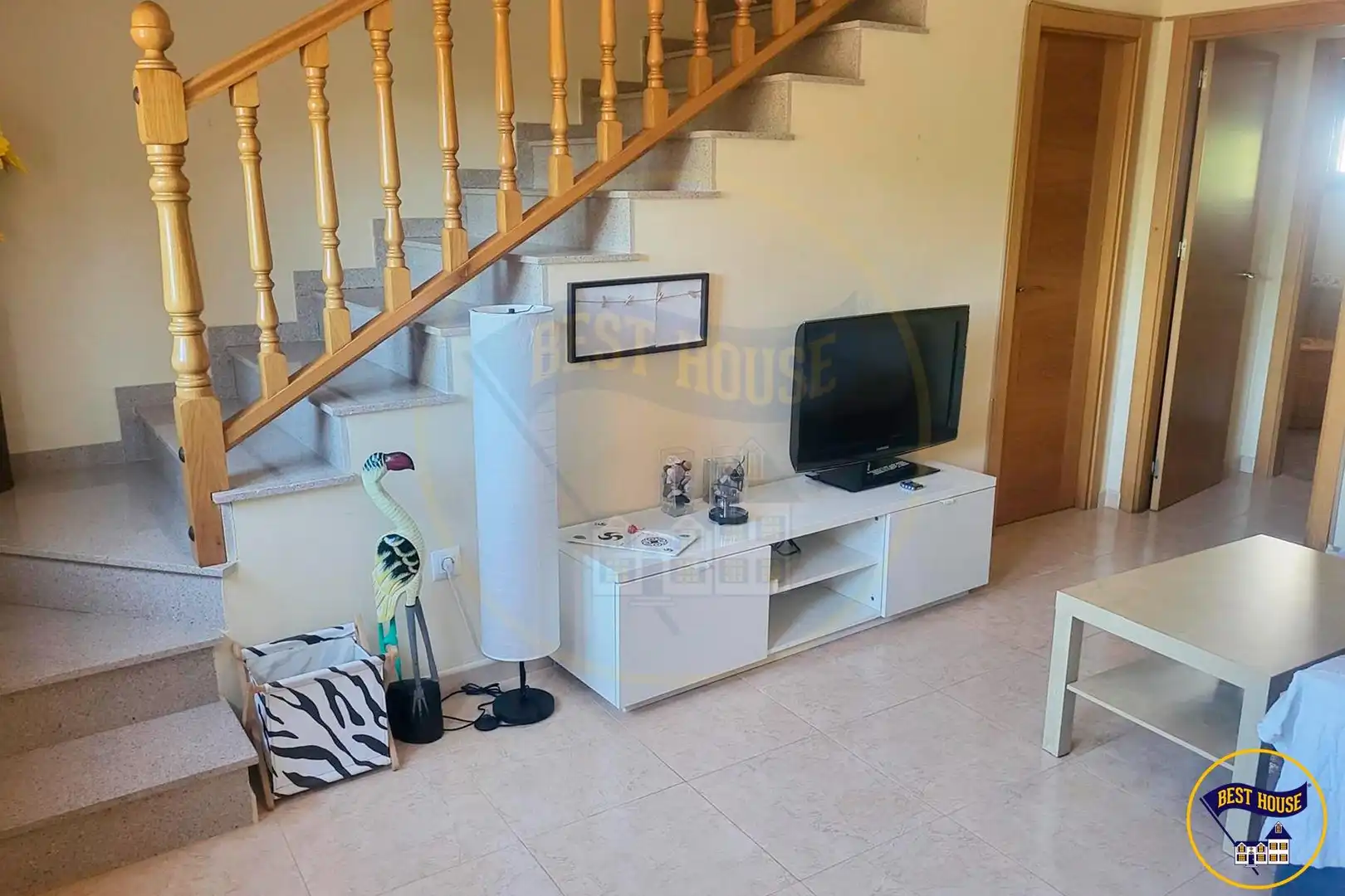Living room of Duplexes for sale in Cuenca  with Heating, Furnished and Balcony