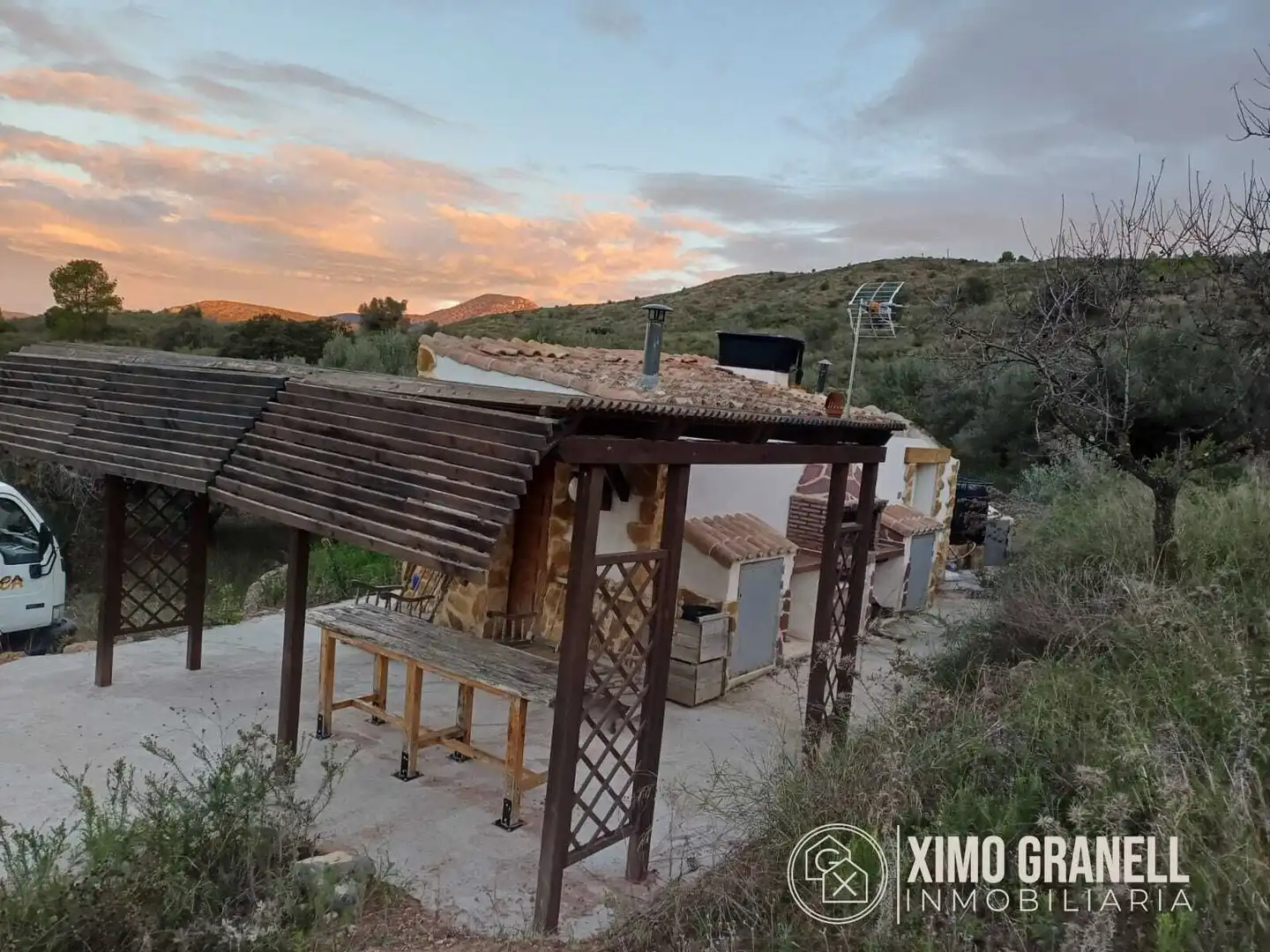 Terraza de Casa o chalet en venta en Chóvar con Calefacción y Amueblado