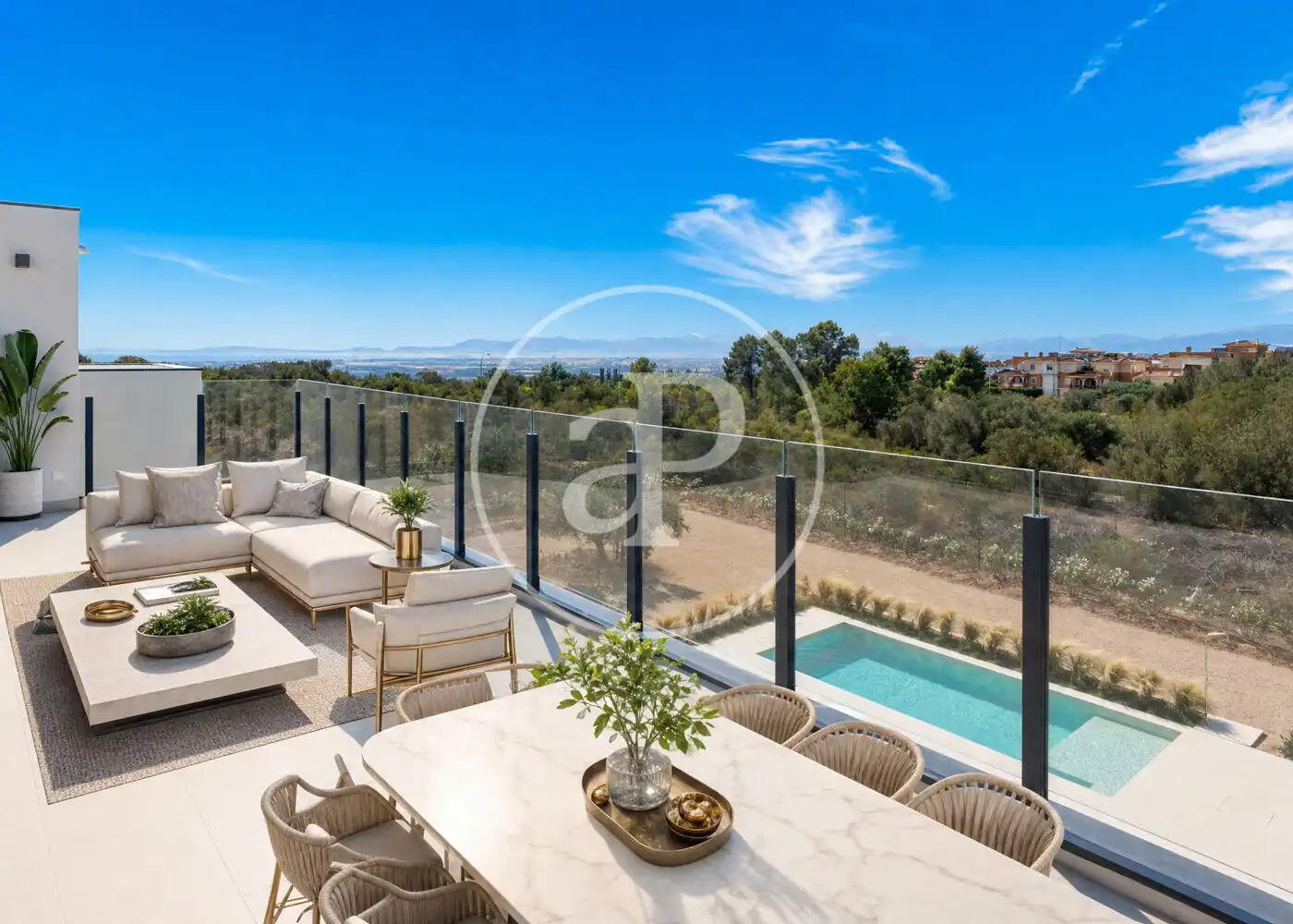 Terraza de Casa o chalet en venta en  Palma de Mallorca con Aire acondicionado, Calefacción y Jardín privado