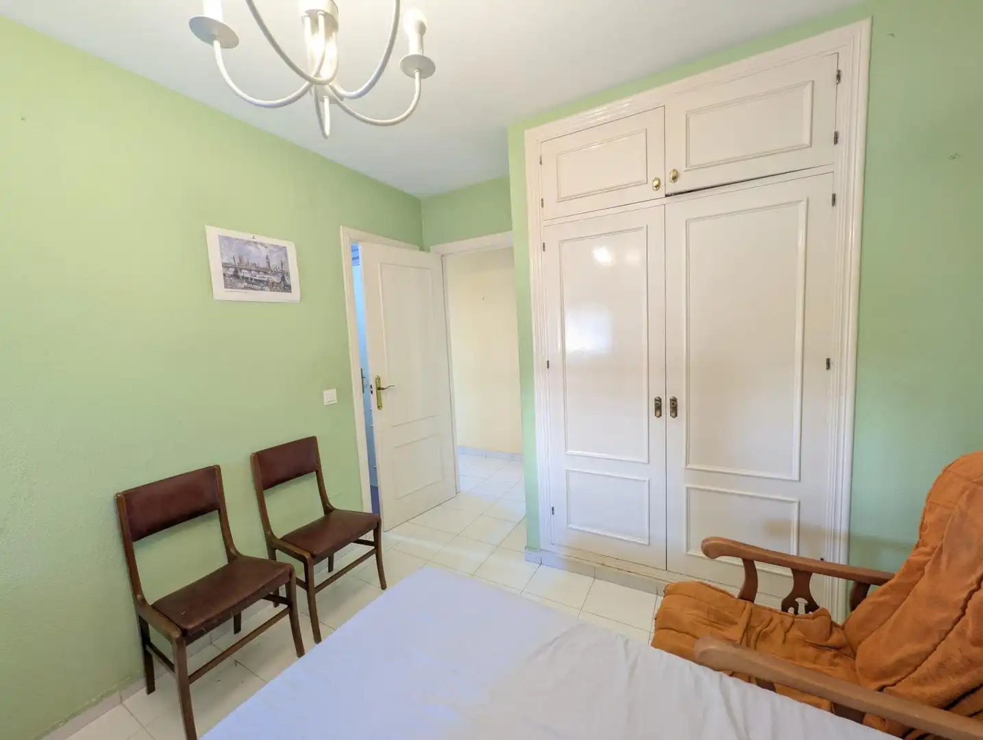 Schlafzimmer von Wohnung zum Verkauf in Torremolinos mit Klimaanlage, Privatgarten und Terrasse
