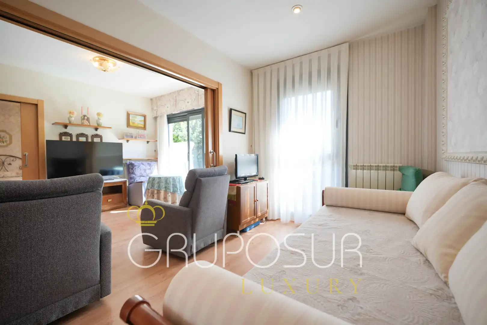 Sala de estar de Piso en venta en Valladolid con Calefacción, Jardín privado y Parquet