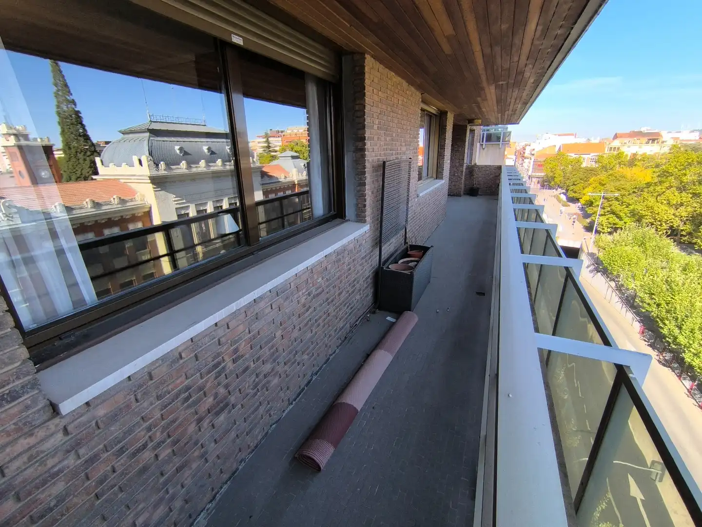 Terrasse von Wohnung zum Verkauf in Palencia mit Heizung, Terrasse und Ofen