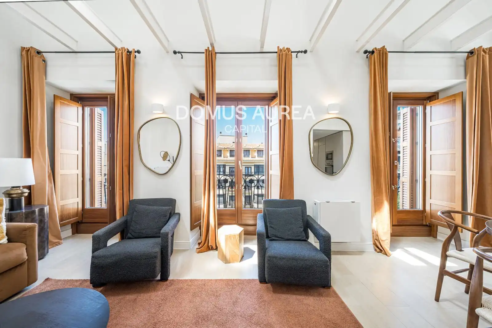 Wohnzimmer von Maisonette zur Miete in Madrid mit Klimaanlage, Heizung und Terrasse