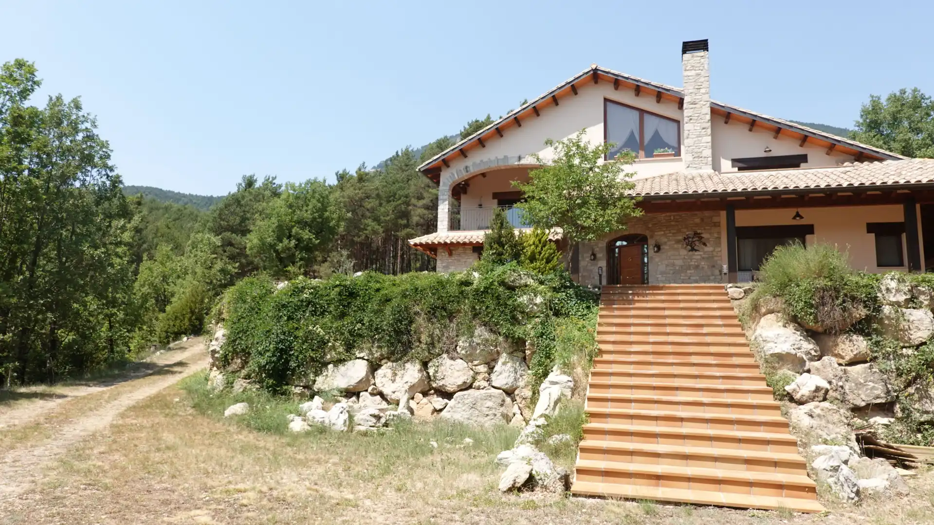 Vista exterior de Casa o chalet en venta en Guixers con Calefacción, Jardín privado y Terraza