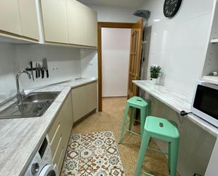 Kitchen of Flat to rent in  Valencia Capital  with Air Conditioner, Heating and Balcony