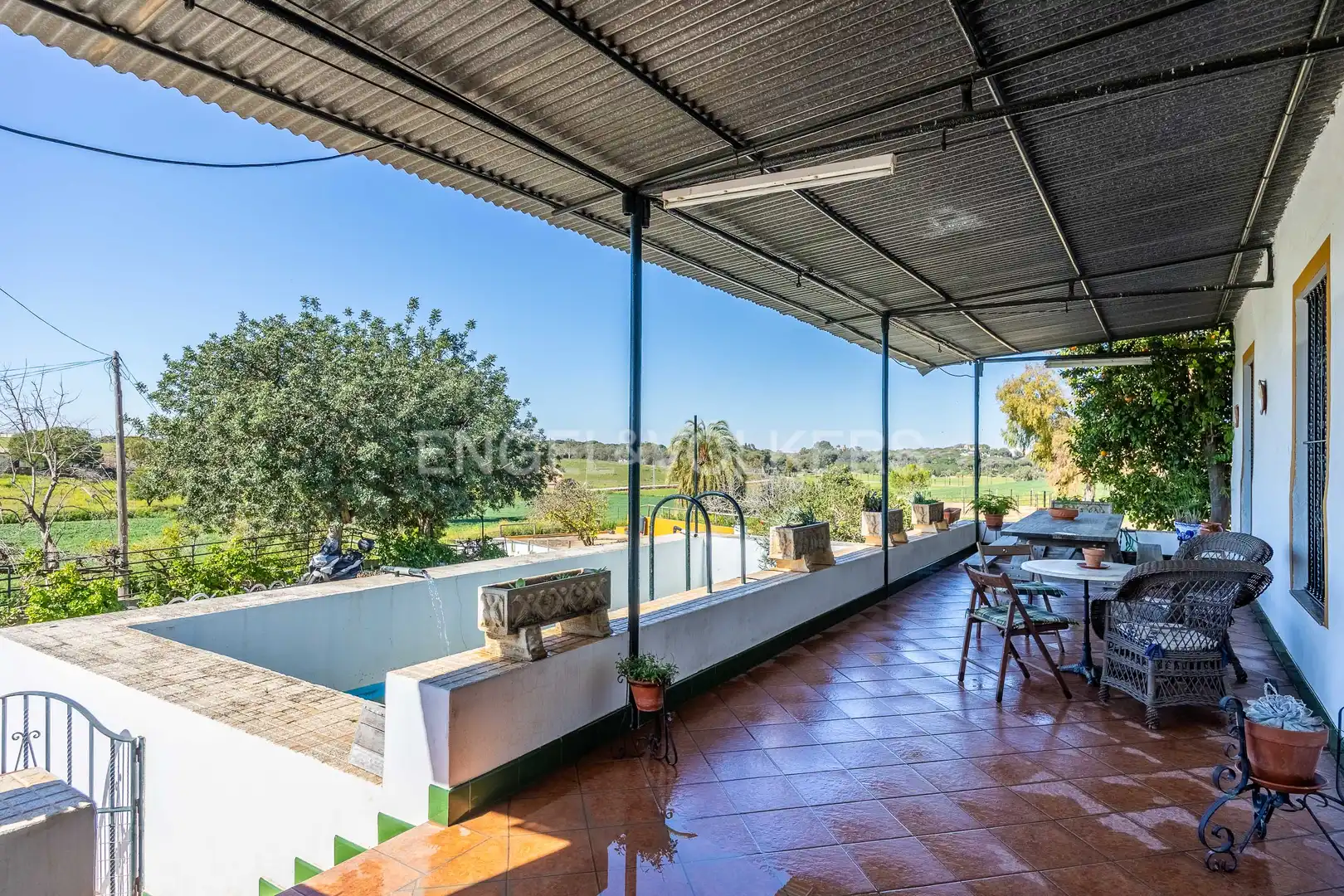 Terraza de Casa o chalet en venta en Alcalá de Guadaira con Calefacción y Jardín privado
