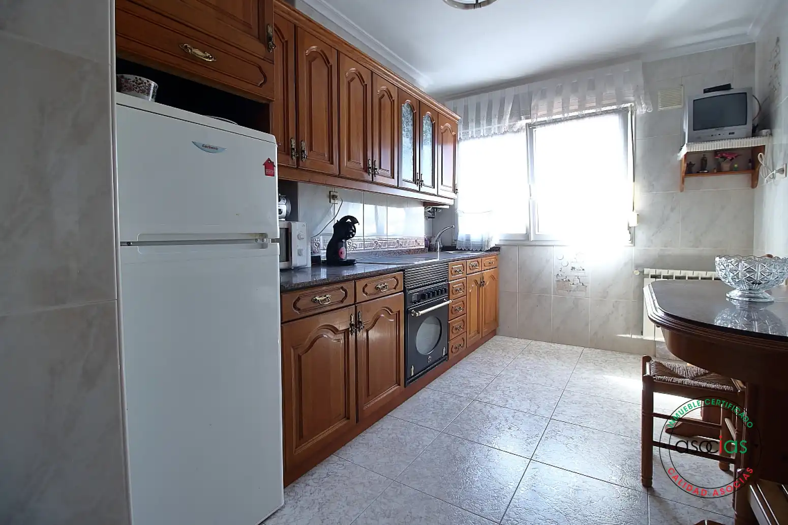 Kitchen of Flat for sale in Gijón   with Heating, Parquet flooring and Furnished
