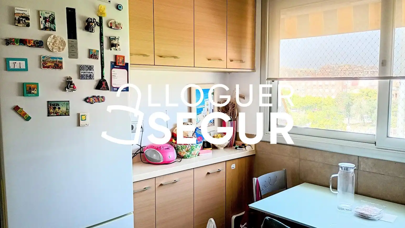 Kitchen of Flat for rent in Badalona  with Heating and Terrace